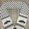 Lenço de Moda Versátil Estampado com Franjas, Lenço de Cabeça Estilo Retrô, Lenço de Pescoço, Best-Seller Transfronteiriço, Atacado em Estoque