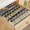 Estante de Especias Tipo Escalera, Estante de Especias Hecho de Material PP, Proveedor Transfronterizo, Cajón de Comino y Chile en Polvo para Cocina, Almacenamiento Tipo Escalón