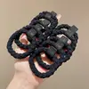 Cuerda Negra Simple para el Cabello, Gama Alta, Goma Elástica de Alta Elasticidad, Goma para el Cabello, Sin Marca, Sin Daño al Cabello, Goma para el Cabello, Accesorio Versátil para el Cabello para la Vida Diaria de las Mujeres