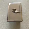 Caja de Seguridad Montada en Superficie de Acero Inoxidable Interruptor Caja de Control para Persianas Enrollables Botón de Control para Persianas Enrollables con Cilindro de Cerradura Llave