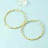 Pendientes de Aro Grandes Exagerados para Mujer, Estilo Coreano, Pendientes de Aro Redondos Modernos y Versátiles, Accesorios de Oreja de Moda