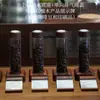 Soporte de Exhibición para Granos de Café, Adornos para Botellas de Fragancia, Introducción Decorativa de Exhibición, Tubo de Vidrio Dividido, Utensilios Creativos de Madera Maciza para Escritorio
