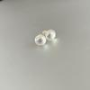 Pendientes de Plata de Ley 925 Shijia de Pan al Vapor con Abalorios Rosas Coloridos Pendientes Elegantes de Lujo Ligero Nueva Moda de Nicho 2025