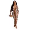 Ropa de Mujer para Exportación Europea y Americana Amazon Nuevo Producto Vestido Sexy Estampado Venta Directa de Fábrica Personalizado Según Dibujos