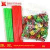 Acessórios para suporte de balão comum haste plástica para balão 28cm haste de balão colorida fabricantes atacado