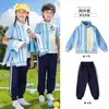 Uniformes Escolares Primários, Uniformes de Turma, Uniformes de Jardim de Infância, Fotos de Formatura de Manga Curta, Apresentações de Futebol, Conjunto Esportivo de Quatro Peças, Fotos de Estúdio