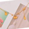 Collar de carpa de la fortuna con bolsa galvanizada en oro auténtico, nueva moda china, cadena de clavícula que combina con todo, collar elegante de moda nacional retro.