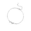 Pulseira Estrela Brilhante para Mulheres, Simples, Fresca, Pulseira de Zircônia Cravejada com Diamante, Pulseira de Estrela de Cinco Pontas Fashion, Versátil e de Alta Qualidade