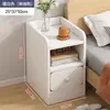 Mesa de Cabeceira para Moradia de Aluguel, Rack de Armazenamento Pequeno Simples Moderno, Armário Estreito para Espaços Pequenos, Armário Lateral, Armário de Armazenamento para Quarto