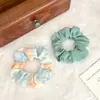 Elástico de Cabelo Tie-Dye Minimalista Tendência Acessório de Cabelo para Influenciadores Corda de Cabelo Feminina Scrunchie Bm Anel de Cabelo Intestino Delgado Acessório de Cabelo Coreano