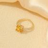 Anillo Exquisito de Diamantes de Colores de Lujo Ligero de Gama Alta para Mujeres DIY Nicho Temperamento Moda Minimalista Accesorios de Anillo Fábrica Operada por Uno Mismo