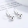 Pendientes de bola redonda para mujer, verano, plata de ley 925, nuevos, moda europea y americana, estilo ins, pendientes simples, versátiles, joyería para orejas de alta calidad