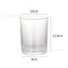 Contenedor Simple de Aromaterapia, Taza de Vidrio para Velas, Portavelas Casero, Adorno de Decoración para el Hogar, Taza Vacía para Vela de Aromaterapia sin Llama