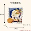 Imán para refrigerador 3D de la Fiesta de Medio Otoño con Chang'e sosteniendo la luna, decoración casera cultural y creativa, recuerdo de viaje, imán decorativo de resina, regalo