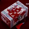 Caixa de joias de dote caixa de armazenamento pacote de material DIY caixa de madrepérola caixa de joias laca popular madrepérola estilo chinês madeira