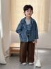 Chaqueta de Mezclilla para Niños Chaqueta de Mezclilla para Niños Estilo Coreano Otoño Ropa de Mezclilla Tops para Bebés 2026 Nuevas Chaquetas de Primavera y Otoño para Niñas
