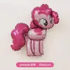 Globo de Película de Aluminio Auténtico de Dibujos Animados Feliz Cumpleaños My Little Pony Decoración de Fiesta de Cumpleaños para Niños Niñas Diseño de Escena