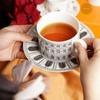 Taza con Cara Taza de Café Plato Traje Cerámica Taza de Agua Estilo Europeo Creativo Vajilla para el Hogar Taza para Té de la Tarde Regalo