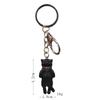 4 Llaveros Creativos de Figuritas Lindas Estilo Coreano con Diseño de Gato Durmiendo, Adecuados para Mochilas y Bolsos