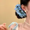 2026 Nueva Horquilla de Flor Rosa con Borla Estilo Vacaciones en la Costa Nicho Versátil Diseño Exquisito Accesorio para el Cabello para la Parte Trasera de la Cabeza