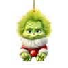 Colgante Bebé Grinch Transfronterizo Decoración Navideña para las Fiestas Colgante Decorativo para Árbol de Navidad Colgante Plano Acrílico