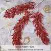 Orquídea Mariposa Artificial Arte Floral Boda Flores Falsas Arreglo de Boda Ramo Decoración Cubo de Bendición de Año Nuevo Rojo Decoración de Inserto