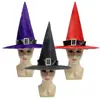Cosplay de Halloween Sombrero de Viuda Gótica Sombrero de Bruja Retro Sombrero de Disfraz de Mago Sombrero de Mago Puntiagudo Tocado