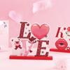 Nuevas Decoraciones de Mesa para el Día de San Valentín 520 Decoraciones Creativas para Escritorio Artesanías de Madera DIY Adornos Lindos Venta al por Mayor en Stock