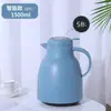 Chaleira térmica inteligente com display de temperatura, grande capacidade e revestimento interno de vidro, adequada para escritório, uso portátil, casa, hotel e preparo de chá