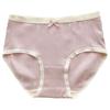 Liquidación N8320 Tipo Algodón Bebé 5A Antibacteriano Calzones de Algodón Puro Calzones Triángulo Sencillos Color Fresco Morandi Cintura Media