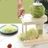 Rebanador de repollo, utensilios de cocina, acero inoxidable, espiralizador de verduras, cortador en espiral, pasta, espagueti, picadora de repollo