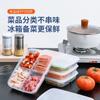 Caja de Almacenamiento de Alimentos Venta al por Mayor Plástico Cuatro Compartimentos Carne Congelada Refrigerada Sellada Cebolla Jengibre Ajo Preparación de Verduras Refrigerador Crisper