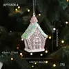 Nuevo Colgante de Plástico Rosa Pegajoso Rosa Pastel Dibujo Animado Colgante de Navidad Ins Estéreo Árbol de Navidad Decoración de Ventana