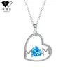 Accesorios Populares de Regalo para el Día de la Madre Transfronterizos para Mujeres, Collar de Alta Gama para Mamá Tachonado de Diamantes, Colgante de Corazón de Lujo Ligero de Nicho