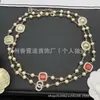 Xiangjia 2025 Nueva Cadena de Suéter Doble C de Latón Más Vendida para Mujer con Acabado de Alta Gama, Venta Directa del Fabricante