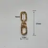 Moda Producto Nuevo Hebilla Doble Estilo Clásico Hebilla de Disco Metálico Hebilla de Cadena Ovalada Hebilla de Resorte Abierto Accesorios Joyería al por Mayor