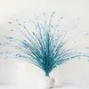 Flor de simulação de casamento flor de grama pavão arranjo de flores material de flor arranjo de auditório de casamento arte floral decoração de janela flor artificial arranjo de flor de chão guia de estrada