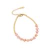 [Ice Meng] Diseño Original Piedra Natural Pulsera Estrella Hecha a Mano Cuentas Chapado 18K Pulsera B551