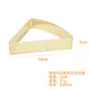 Anillo de mousse perforado de acero inoxidable 430 bañado en oro en forma de abanico con agujero molde para tarta anillo para torre de pastel de queso francés