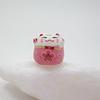 Cuentas sueltas de cerámica de gato pequeño de la suerte 7 mm cabeza de gato pequeño pulsera de gato de la suerte cuentas sueltas colgante para teléfono móvil accesorios de joyería DIY