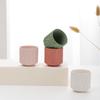 175ml Ins Simple Estilo Europeo Hogareño Cerámica Relieve Vela Aromática Contenedor Tarro de Vela Vacío Portavelas Taza para Velas