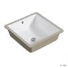 Yl 12~18 pulgadas Lavabo Cuadrado Bajo Encimera Lavabo de Cerámica Empotrado Lavabo de Balcón Lavabo Integrado de Cerámica