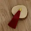 Anel de puxar 8cm fio dourado chapéu canelado borla borla marcador de página pingente sachê diy sachê borla leque borla