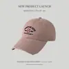 Gorra de Béisbol Estilo Ins Coreano Borde Desgastado Desgarrado Versátil Casual Bordado de Letra B Gorra de Pico Unisex Hace que la Cara se Vea Más Pequeña