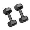 Halteres Pequenos Revestidos de Borracha para Drop Shipping Transfronteiriço 2/3/4/5kg Equipamento de Fitness Doméstico para Estudantes e Homens Par de Halteres Hexagonais