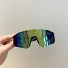 Óculos de Sol Esportivos Infantis, Óculos de Esqui com Armação Grande, Óculos de Ciclismo à Prova de Vento, Óculos Bonitos Anti-UV para Meninos