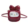 Mini bolsa infantil de desenho animado, moderna e fofa, projetada para meninas, um conjunto estiloso para combinar pais e filhos, uma bolsa de ombro ou transversal, uma bolsa sela