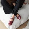 Zapatos Gui Gui 2025 Primavera Nuevos Zapatos de Mujer Estilo Francés Simple con Mary Jane Ante Suave Boca Baja Zapatos Planos