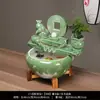 Tanque de Peces de Cerámica Adornos de Agua Corriente Fuente Pequeño Tanque para Peces Dorados Hogareño Recipiente Grande para Peces Sala de Estar Humidificación Decoración Paisajismo