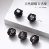 Obsidiana Plateada Natural Bola de Meteorito Planetario Pieza Tallada Accesorio Lindo Versátil Piezas para Hacer Joyería DIY Obsidiana Plateada Al Por Mayor